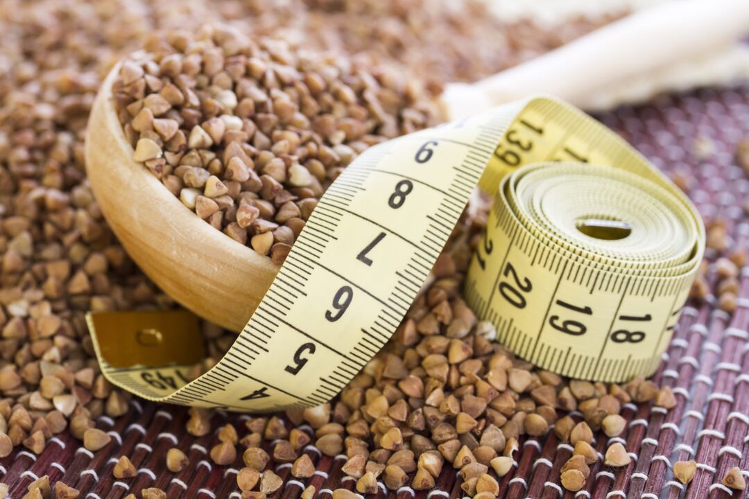 Variedad de dieta de trigo sarraceno